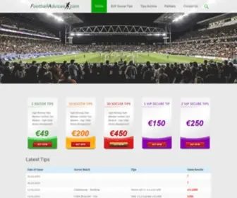 Footballadvices.com(Football Advices) Screenshot