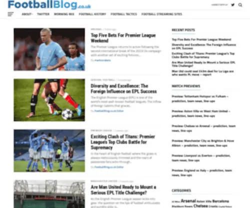 Footballblog.co.uk(Footballblog) Screenshot