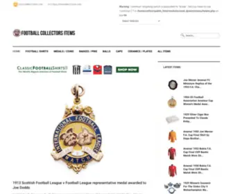 Footballcollectorsitems.com(Football Memorabilia) Screenshot