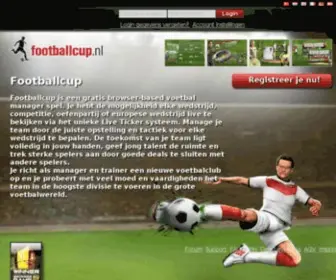 Footballcup.nl(FootballcupJouw gratis online voetbal manager spel) Screenshot