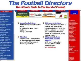 Footballdirectory.co.uk(The Football Directory) Screenshot