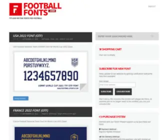 Footballfonts.com(Football Fonts) Screenshot