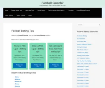 Footballgambler.co.uk Screenshot