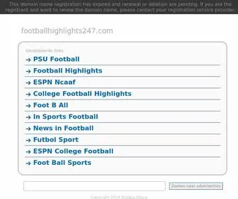 Footballhighlights247.com(Football highlights) Screenshot
