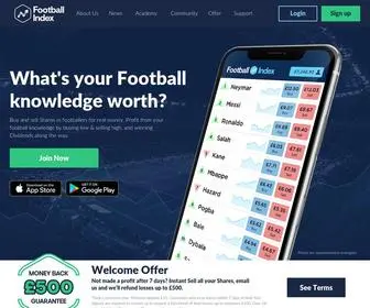 Footballindex.co.uk(Football Index) Screenshot