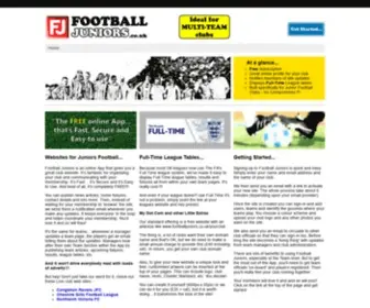 Footballjuniors.co.uk(Football Juniors) Screenshot