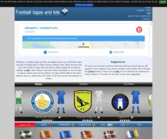 Footballlogosandkits.com(Football Logos) Screenshot