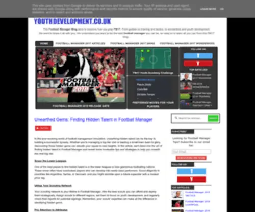 Footballmanageryouthdevelopment.co.uk(Football Manager Blog) Screenshot