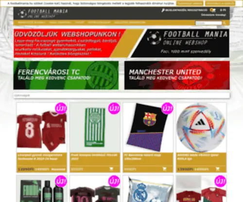 Footballmania.hu(Focis ajándékok) Screenshot