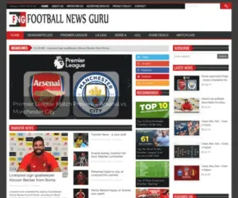 Footballnewsguru.com(Football News Guru) Screenshot