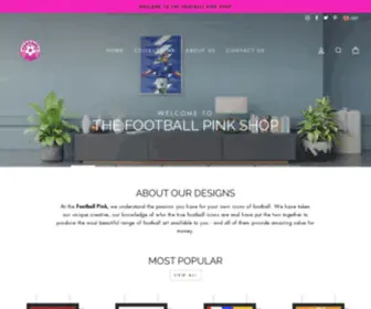 Footballpink.shop(Iconic posters and t) Screenshot