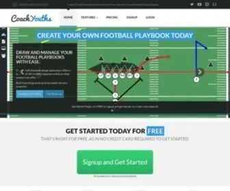 Footballplaybookdesigner.com(Football Playbook Designer) Screenshot