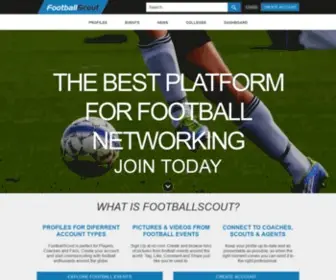 Footballscout.com(The network for football players and scouts) Screenshot