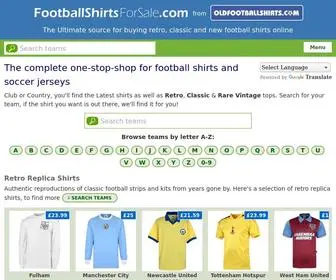 Footballshirtsforsale.com(Football shirts and soccer jerseys for sale) Screenshot