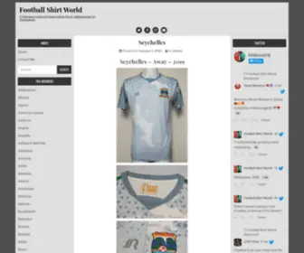 Footballshirtworld.co.uk(Collecting national team shirts from Afghanistan to Zimbabwe) Screenshot