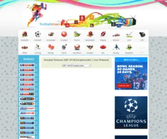 Footballstream.co(Watch Live Football Streaming Online for Free) Screenshot