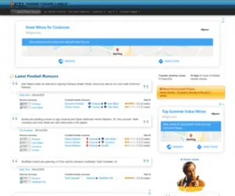 Footballtransferleague.co.uk(Football rumour and transfer news) Screenshot