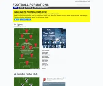 Footballuser.com(Football Formations) Screenshot