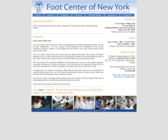 Footcenterofnewyork.org(The Foot Center of New York) Screenshot