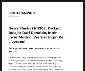 Footchampion.com(Football Stories) Screenshot