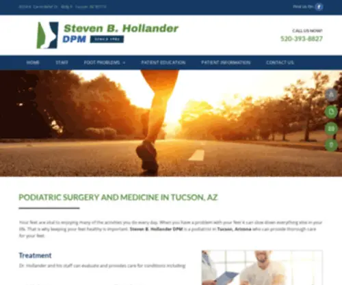 Footdoctorsoftucson.com(Podiatrist) Screenshot