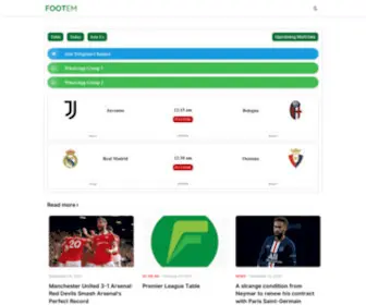 Footem.site(Football In Every Minute FootEM) Screenshot