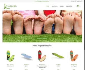 Foothealthinsoles.com(Shoe Insoles for Plantar Fasciitis) Screenshot