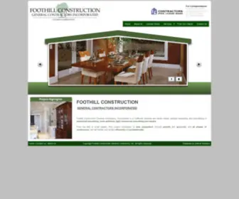 Foothillconstruction.net(Foothill construction) Screenshot