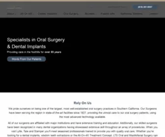 Foothilldentalimplants.com(Oral and Maxillofacial Surgery) Screenshot