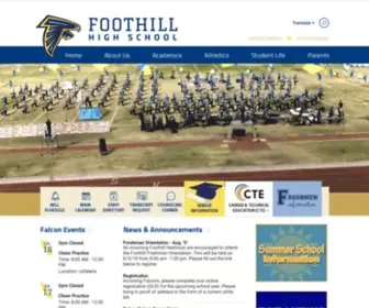 Foothillhenderson.com(Foothill High School) Screenshot