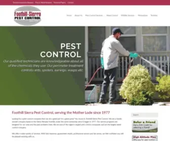 Foothillpest.com(Foothill Sierra Pest Control) Screenshot