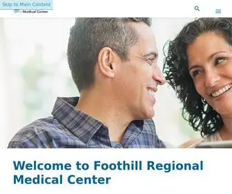 Foothillregionalmedicalcenter.com(Foothill Regional Medical Center) Screenshot