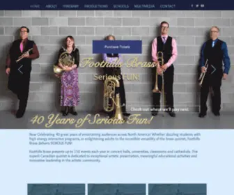 Foothillsbrass.ca(Foothillsbrass) Screenshot