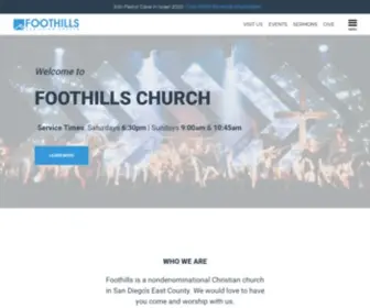 Foothillschurch.org(Foothills Christian Church) Screenshot