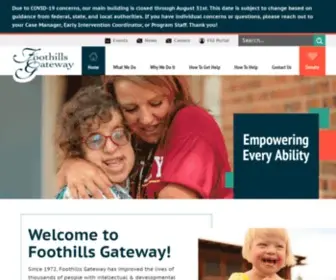 Foothillsgateway.org(Foothills Gateway) Screenshot