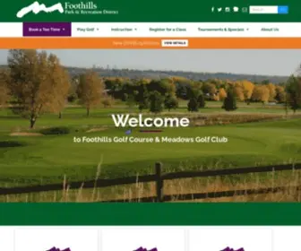 Foothillsgolf.org(Foothills Golf Course & Meadows Golf Club) Screenshot