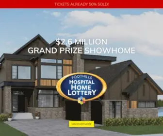 Foothillshospitalhomelottery.com(Spring 2020 Winners) Screenshot