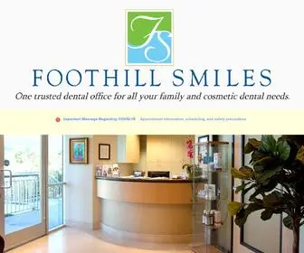 Foothillsmiles.com(Foothill Smiles) Screenshot