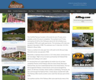 Foothillsparkwaytn.com(US 129 to Wears Valley TN) Screenshot