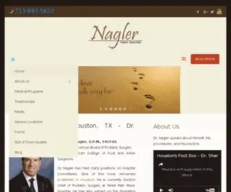 Foothouston.com(Dr. Sherman Nagler) Screenshot