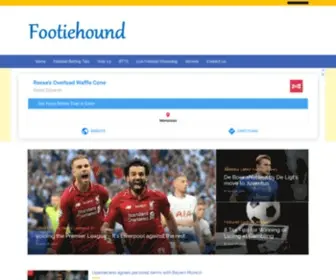 Footiehound.com(Soccer Blog) Screenshot