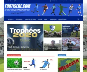 Footisere.com(Actualité football isérois) Screenshot