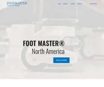 Footmastercasters.com(FOOT MASTER North America) Screenshot