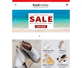Footnotes.com(Footnotes Shoes) Screenshot