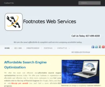 Footnotesinc.com(鞍山显谴航天信息有限公司) Screenshot