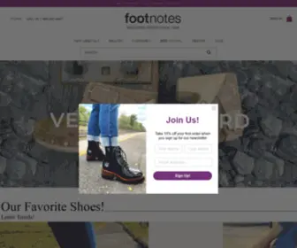 Footnotesonline.com(Footnotes Shoes) Screenshot
