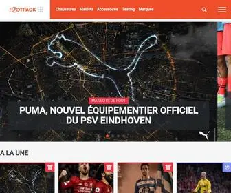 Footpack.fr(L'actualité des équipements de foot) Screenshot