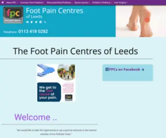 Footpaincentresofleeds.co.uk(Footpaincentresofleeds) Screenshot