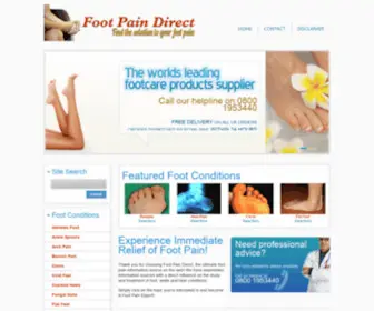 Footpaindirect.co.uk(Foot Pain Relief) Screenshot