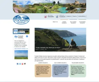 Footpath-Holidays.com(Walking Holidays UK) Screenshot